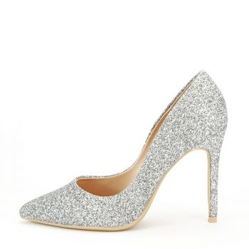 Pantofi eleganti argintii BDG7625 01 ieftini