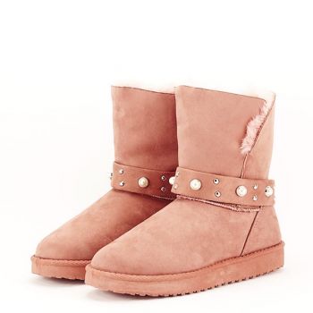 Cizme roz tip ugg Mia 111