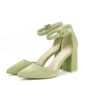 Pantofi eleganti verde fistic Olivia 02