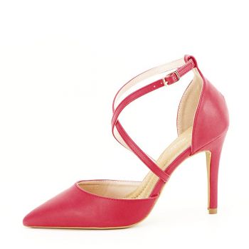 Pantofi rosii cu toc cui Zoe 04 de firma originale