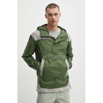 Columbia windbreaker TERREX Challenger culoarea verde, de tranziție 1714291