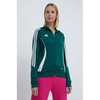 adidas Performance hanorac de antrenament Tiro 24 culoarea verde, cu imprimeu  IR9499