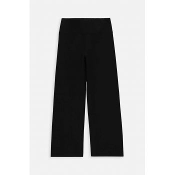 Coccodrillo pantaloni copii culoarea negru, neted