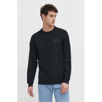 Converse longsleeve din bumbac culoarea negru, cu imprimeu