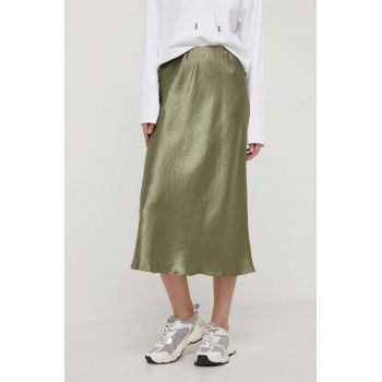 Max Mara Leisure fustă culoarea verde, midi, evazați 2416100000000