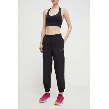 Puma pantaloni de trening culoarea negru, uni, 680406