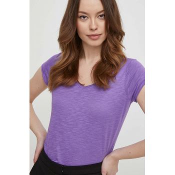 Sisley tricou femei, culoarea violet