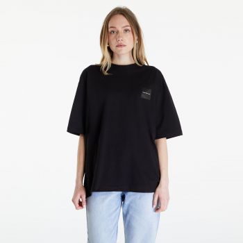 Calvin Klein Jeans Warp Logo Boyfriend Short Sleeve Tee Black ieftin