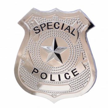 Insigna metalica Special Police pentru copii, 6,5 x 5,5 cm