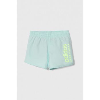 adidas Performance pantaloni scurti de baie copii culoarea turcoaz