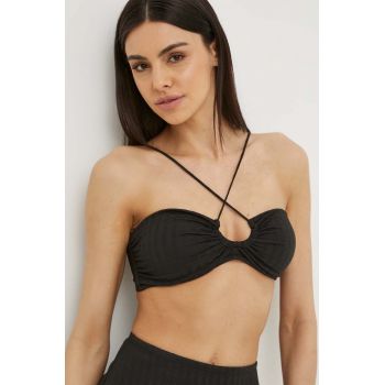 By Malene Birger sutien de baie culoarea negru, cupa usor rigidizata