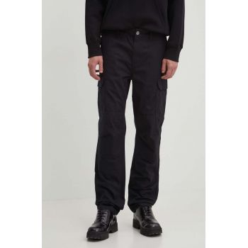 Dickies pantaloni de bumbac culoarea negru, cu fit cargo DK0A4XDUBLK-BLACK