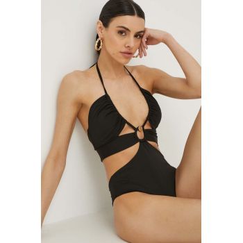 Max Mara Beachwear costum de baie dintr-o bucată culoarea negru, cupa moale 2416830000000