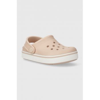 Crocs slapi copii 208479 Off Court Clog T culoarea negru