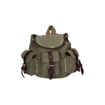 Rucsac unisex cu buzunare cu clapa