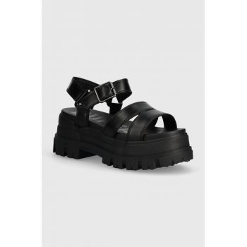 Buffalo sandale Aspha Ts Sandal femei, culoarea negru, cu platforma, 1602188.BLK