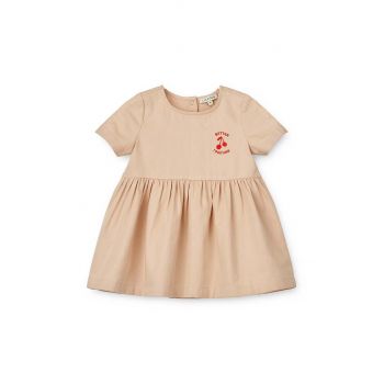 Liewood rochie din bumbac pentru bebeluși Livia Baby Dress culoarea rosu, mini, evazati de firma originala