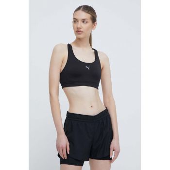 Puma sutien sport 4KEEPS culoarea negru, uni, 524953