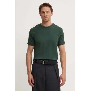 Samsoe Samsoe tricou din bumbac culoarea verde, neted