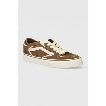 Vans tenisi din piele intoarsa Rowley Classic culoarea maro, VN0009QJN441