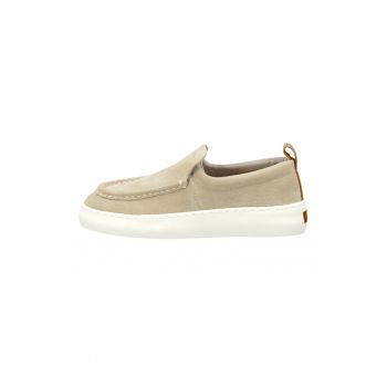 Pantofi loafer de piele intoarsa