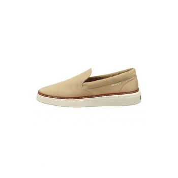 Pantofi loafer uni din material textil