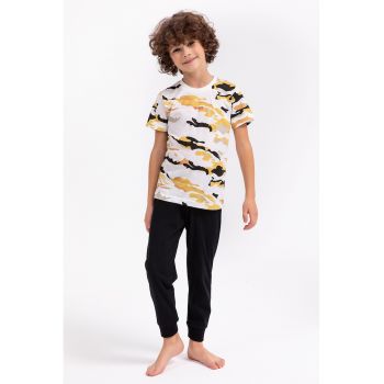 Set de tricou de bumbac si pantaloni de trening