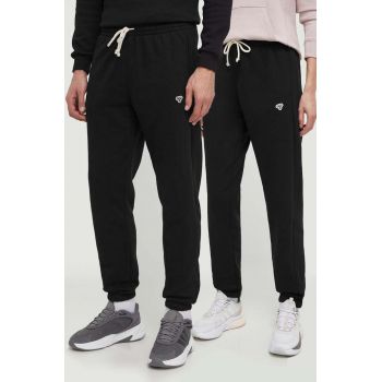 Hummel pantaloni de trening culoarea negru, neted