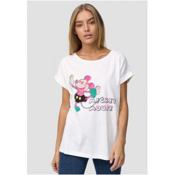 Tricou cu imprimeu cu desene Pose 3991