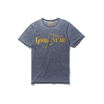 Tricou de bumbac cu imprimeu Goodyear Vintage Mono Colour Logo 5435