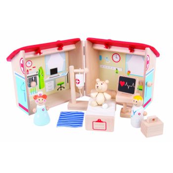 Mini Spitalul animalelor, BIGJIGS Toys, 2-3 ani +