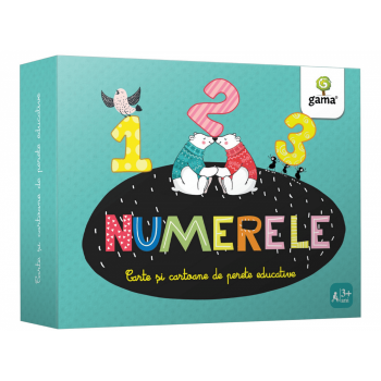 Numerele, Carte si Cartoane de Perete, Editura Gama, 2-3 ani +