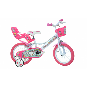 Bicicleta copii 14   Hello Kitty, DINO BIKES, 4-5 ani +