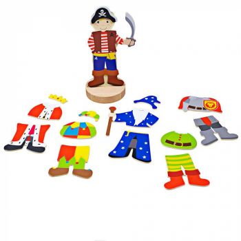 Joc magnetic - Costume de carnaval, BIGJIGS Toys, 2-3 ani + de firma original