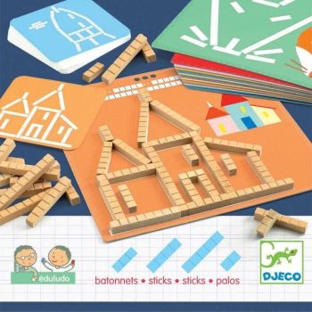 Jucarii Educative Eduludo Sticks, Djeco, 2-3 ani +