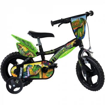 Bicicleta copii 12 Dinozaur T-Rex, DINO BIKES, 4-5 ani +