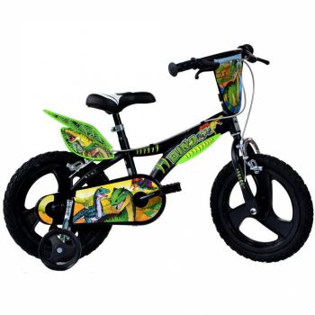 Bicicleta copii 14 Dinozaur T-Rex, DINO BIKES, 4-5 ani +