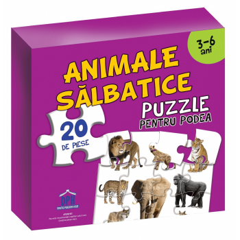 Puzzle pentru podea - Animale salbatice, DPH, 2-3 ani +