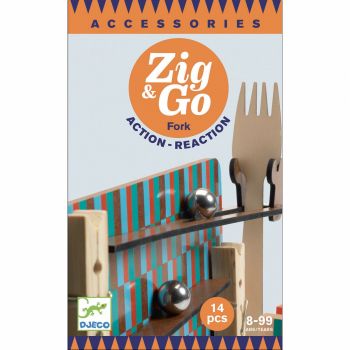 Zig Go - Fork, Furculita set 14 piese, Djeco, 8-9 ani +