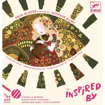 Inspired by Gustave Klimt, razuit Zeite aurite, Djeco, 6-7 ani +