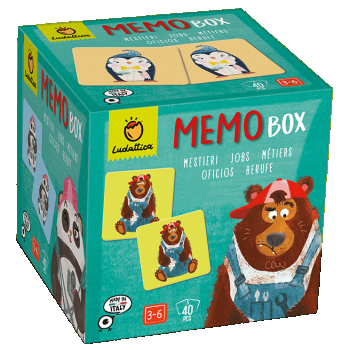 Joc de memorie Memobox Meserii, Ludattica, 2-3 ani +