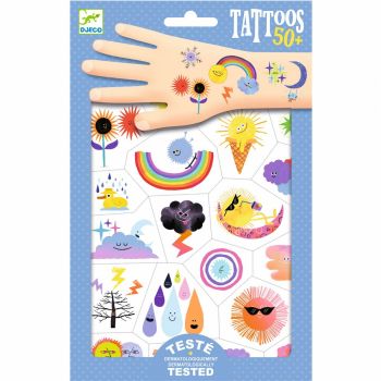 Tatuaje Djeco Emoji Meteo, 2-3 ani + de firma original