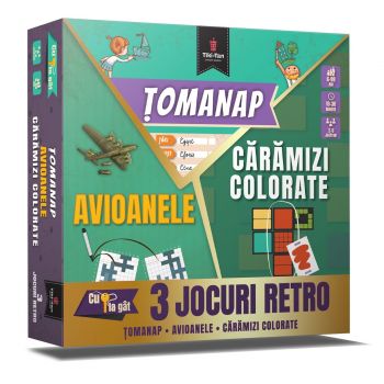 3 jocuri retro: Tomanap. Avioanele. Caramizi colorate