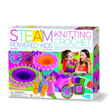 Kit stiintific - Tricotat si Crosetat, STEAM Kids, + 5 ani