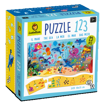 Puzzle 123 - Marea, Ludattica, 3 ani+, 25 piese