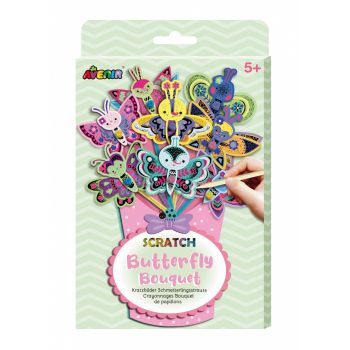 Set creativ de razuit Buchet - Fluture, + 5 ani