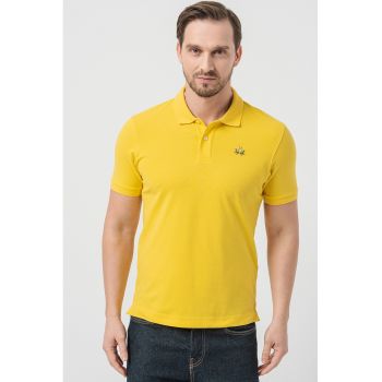 Tricou polo cu detaliu brodat