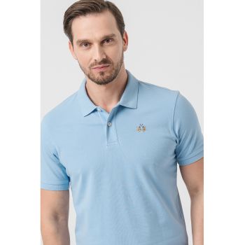 Tricou polo cu detaliu brodat