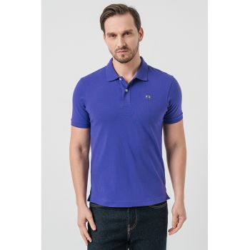 Tricou polo cu detaliu brodat