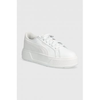 Puma sneakers din piele Karmen L culoarea alb 384615